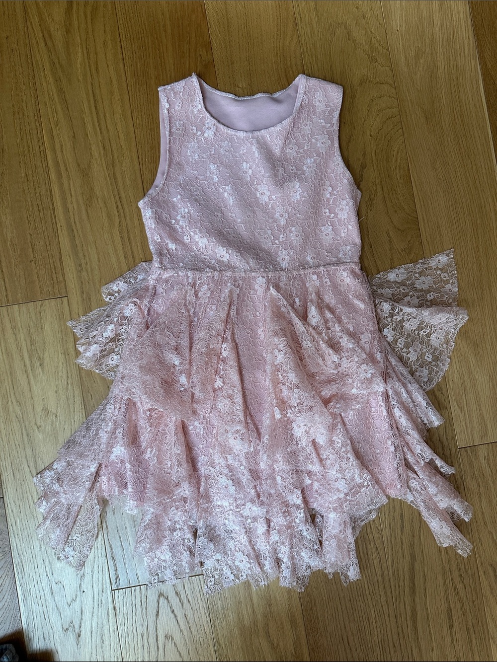 Pink Lace  Dress for Kids - Sleeveless, elegant or wedding